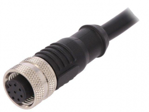 Разъем цилиндрический PXPPVC12FBF08ACL010PVC