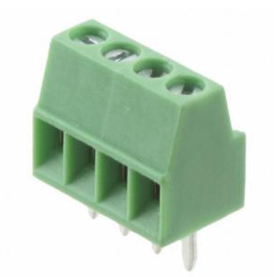 Клеммник L-KLS2-308V-2.54-04Р-4S (green, -screw)