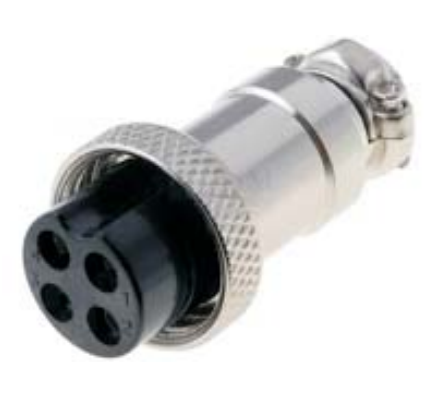 Разъём KLS15-YL1-12M/12F-4pin