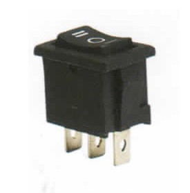 Переключатель KCD1-103-2 (3pin) 6A,250V ON-OFF-ON черный