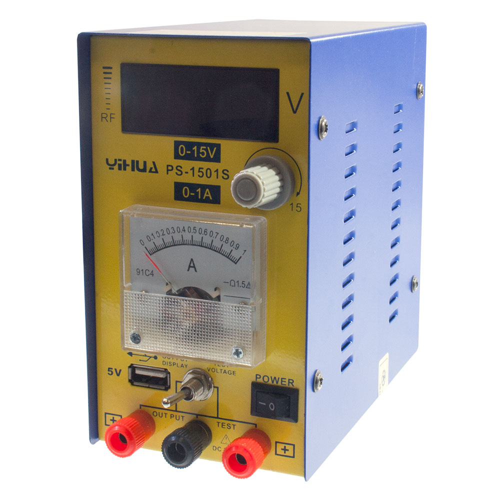 YH1501S, USB лабораторный блок питания 15В 1А