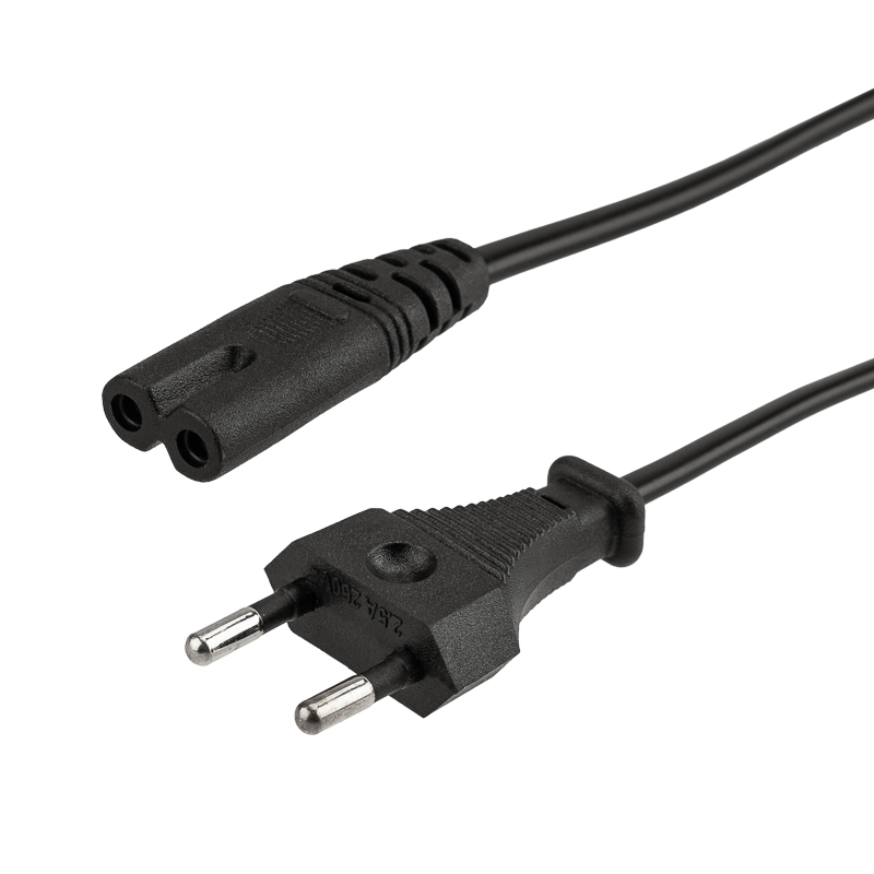 Шнур сетевой, вилка СЕЕ 7/16 – разъем IEC 320 C7, кабель 2x0,75 мм², длина 1,8м REXANT