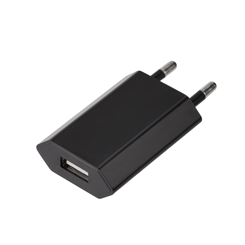 Сетевое зарядное устройство USB, 5В, 1А, черное REXANT