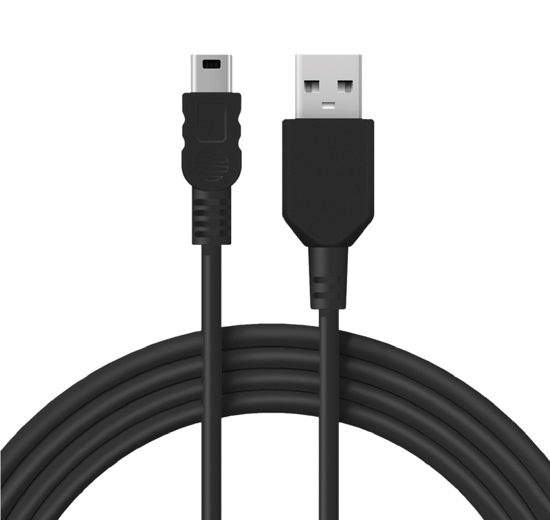 Кабель USB-A – mini USB, 1А, 1м, ПВХ, черный REXANT