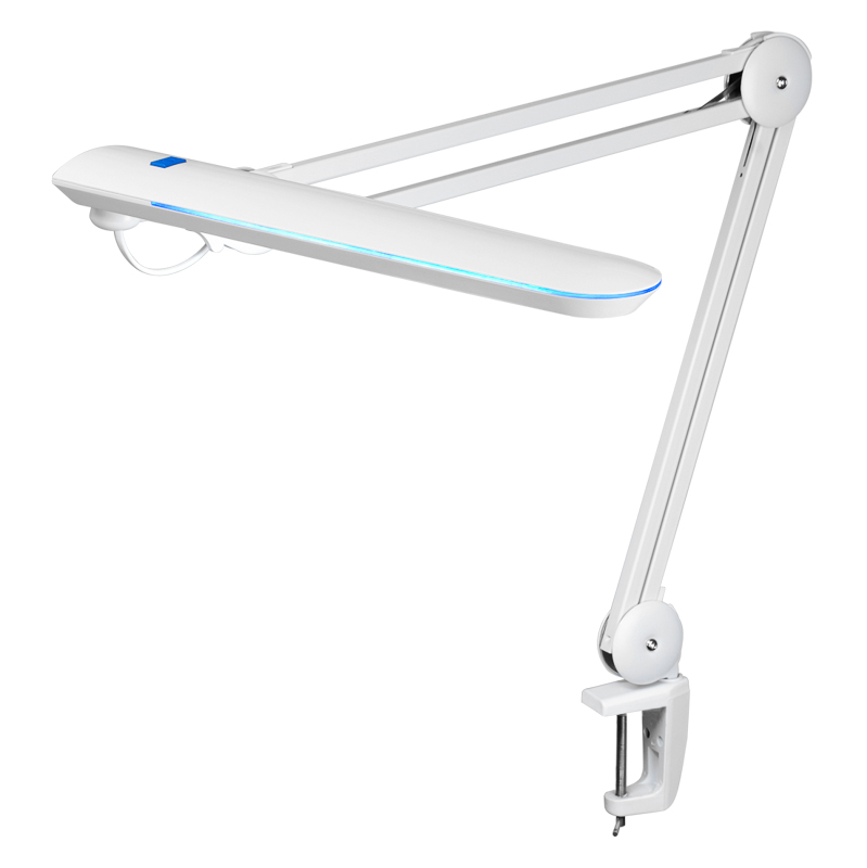 Лампа настольная бестеневая, струбцина, 60 SMD LED, белая REXANT